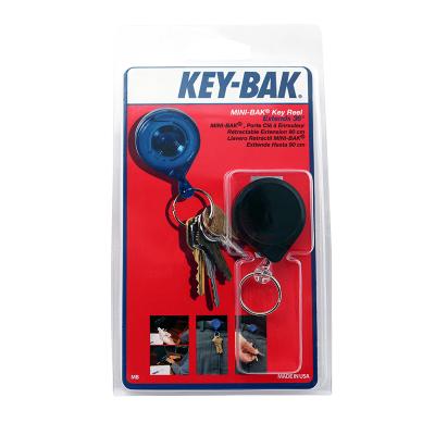 KEY-BAK key reel MINI-BAK BLACK with belt clip